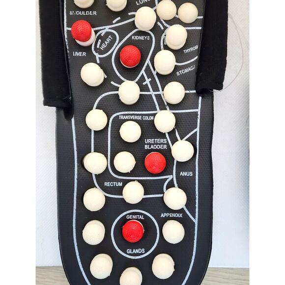 REFLEXOLOGY SANDLES/SLIPPERS-Acupuncture-Pressure Points-11" Long-Men's 10-11 - Picture 5 of 11